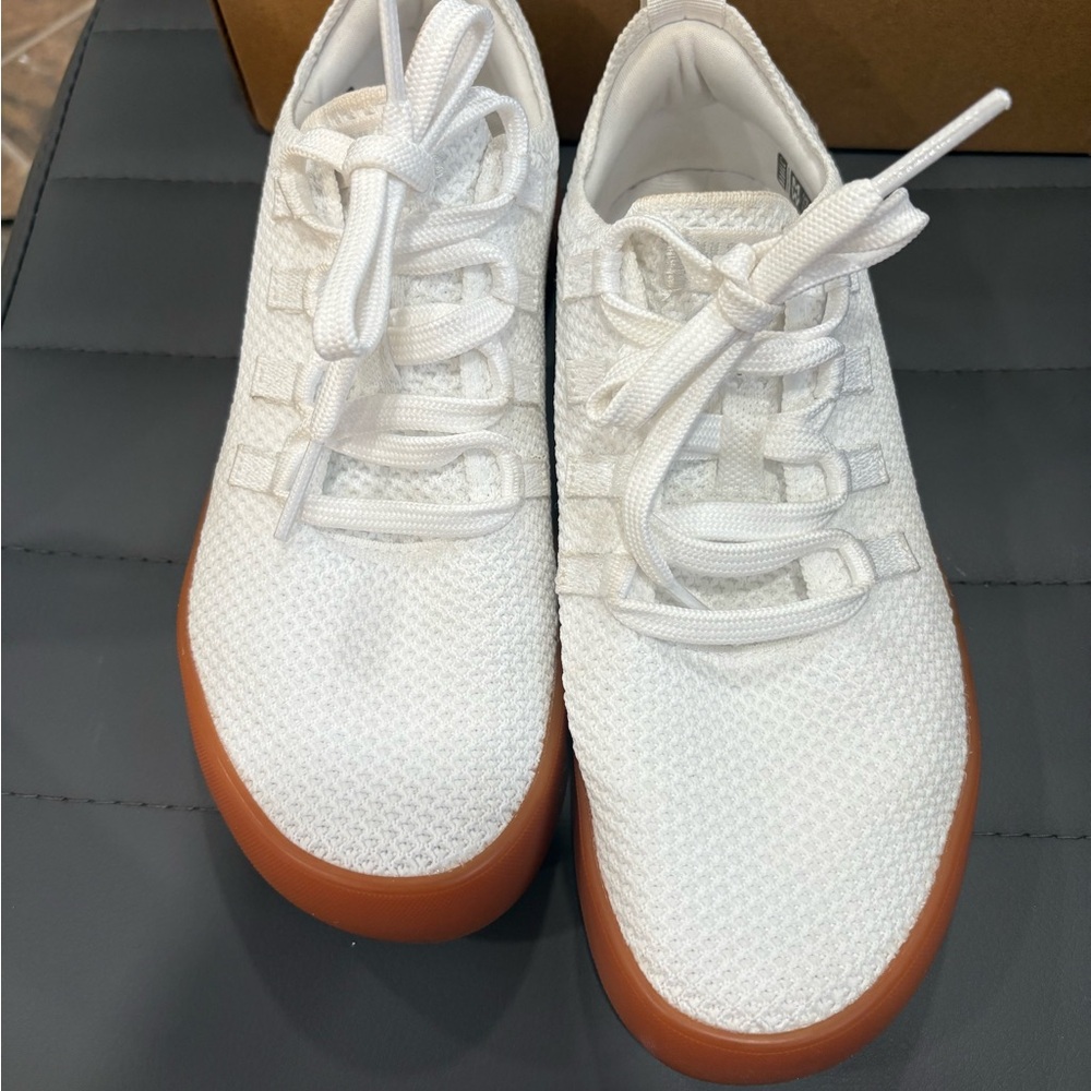 NOBULL White Sneakers with Brown Sole - Picture 3 of 5